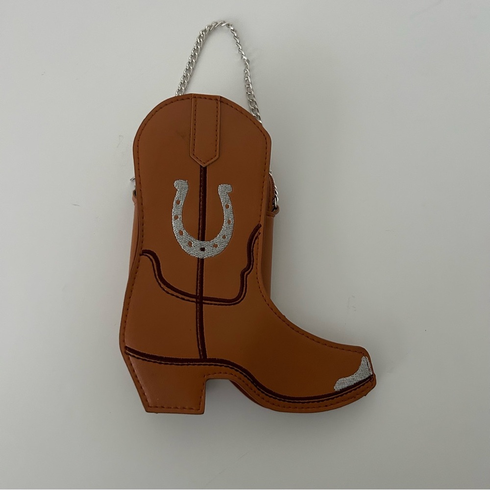 Western Cowgirl Brown Boot hand Bag Purse